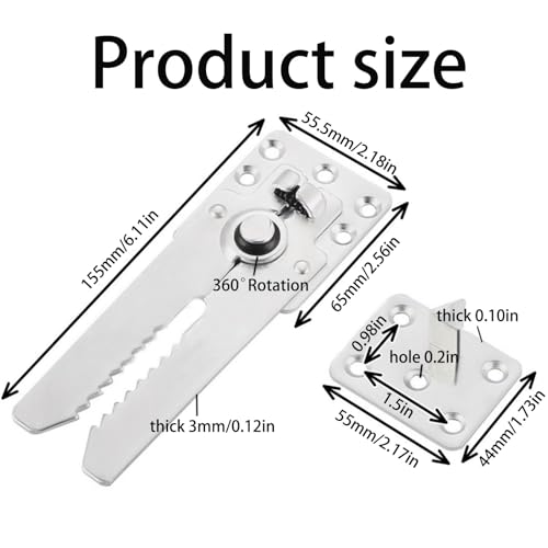 4 PCS Sectional Couch Connector Screws, Heavy Duty Alligator Clamps for Sliding Sofas
| Heavy Duty Sofa Alligator Clamp