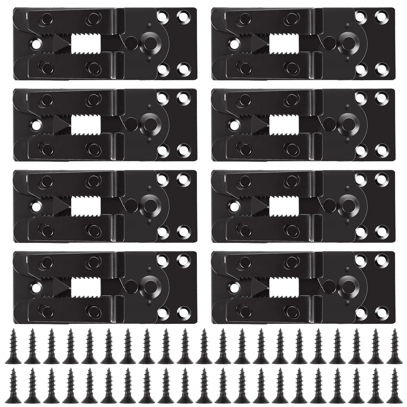 Black Sectional Couch Connectors for Sectionals - 8PCS Clips & Clamps (72pcs Screws)
| Furniture Connectors Clips & Cla